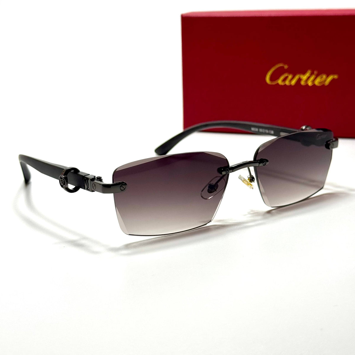 Cartier Rimless Rectangular CT0437S Violet Gradient unisex sunglasses Lebanon - ChronoVault