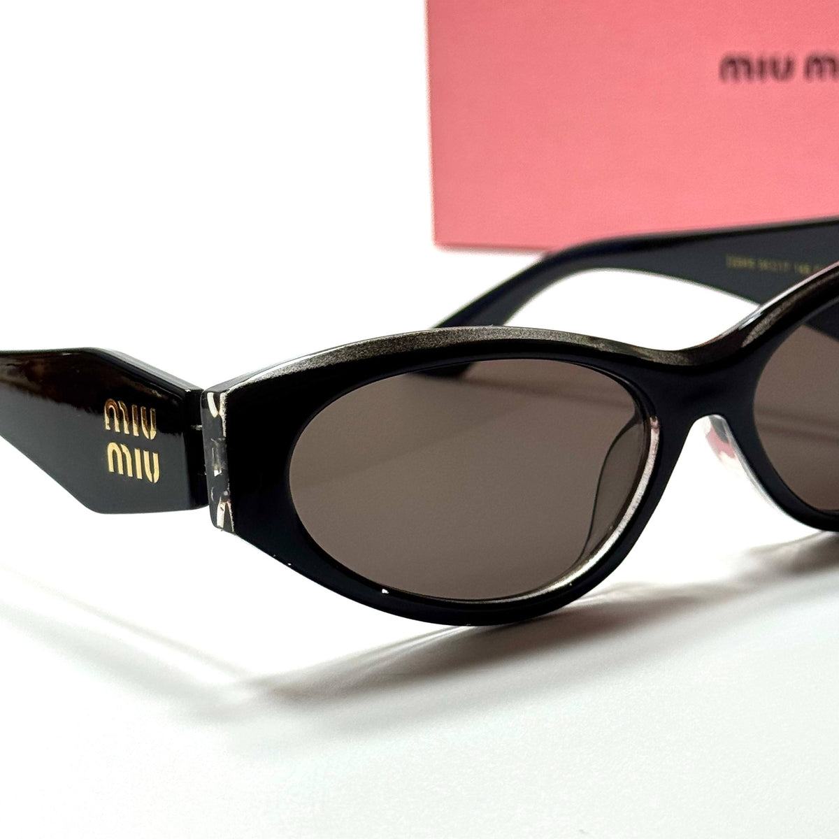 Miu Miu Oval SMU734Z Black Brown women's sunglasses Lebanon - ChronoVault