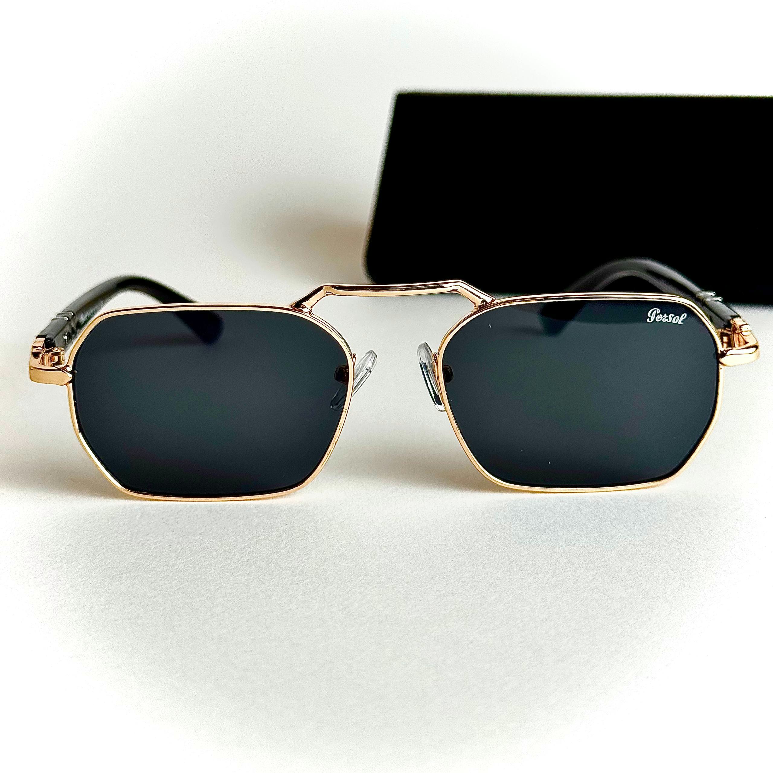 Persol PO3321S Gold Black men's sunglasses Lebanon - ChronoVault - view 3