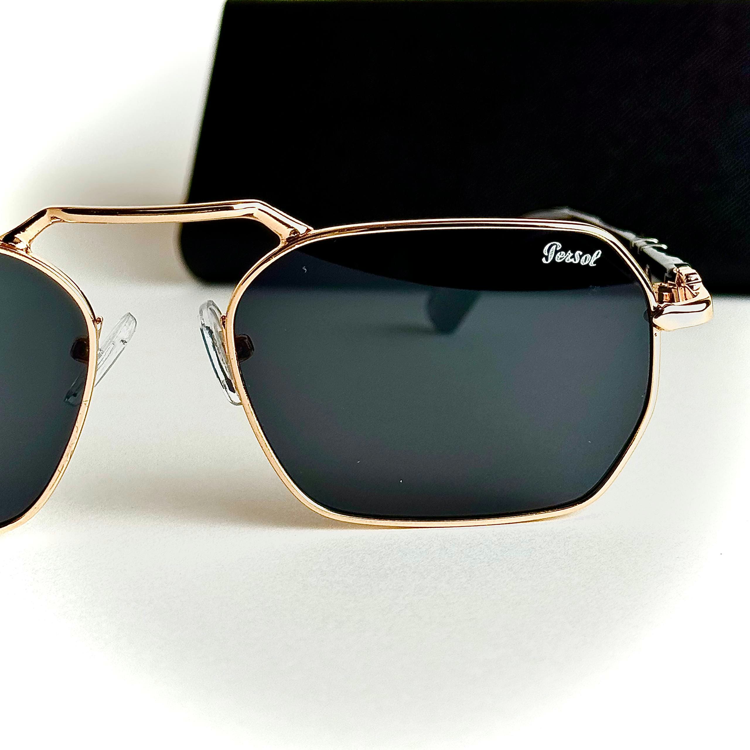 Persol PO3321S Gold Black men's sunglasses Lebanon - ChronoVault - view 4