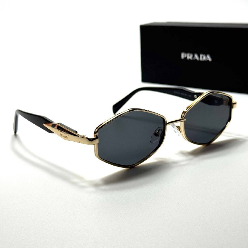 Prada Geometric PR4179 Gold Black women's sunglasses Lebanon - ChronoVault - view 4