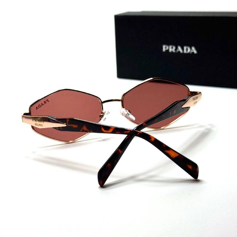 Prada Geometric PR4186 Rose Gold Pink women's sunglasses Lebanon - ChronoVault - view 3