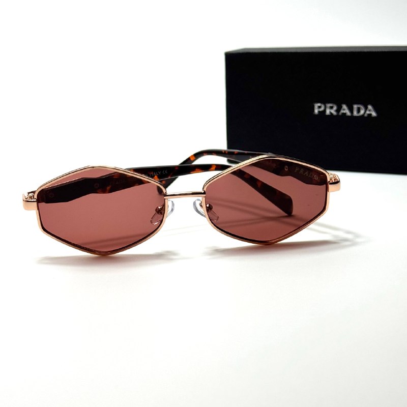 Prada Geometric PR4186 Rose Gold Pink women's sunglasses Lebanon - ChronoVault - view 4