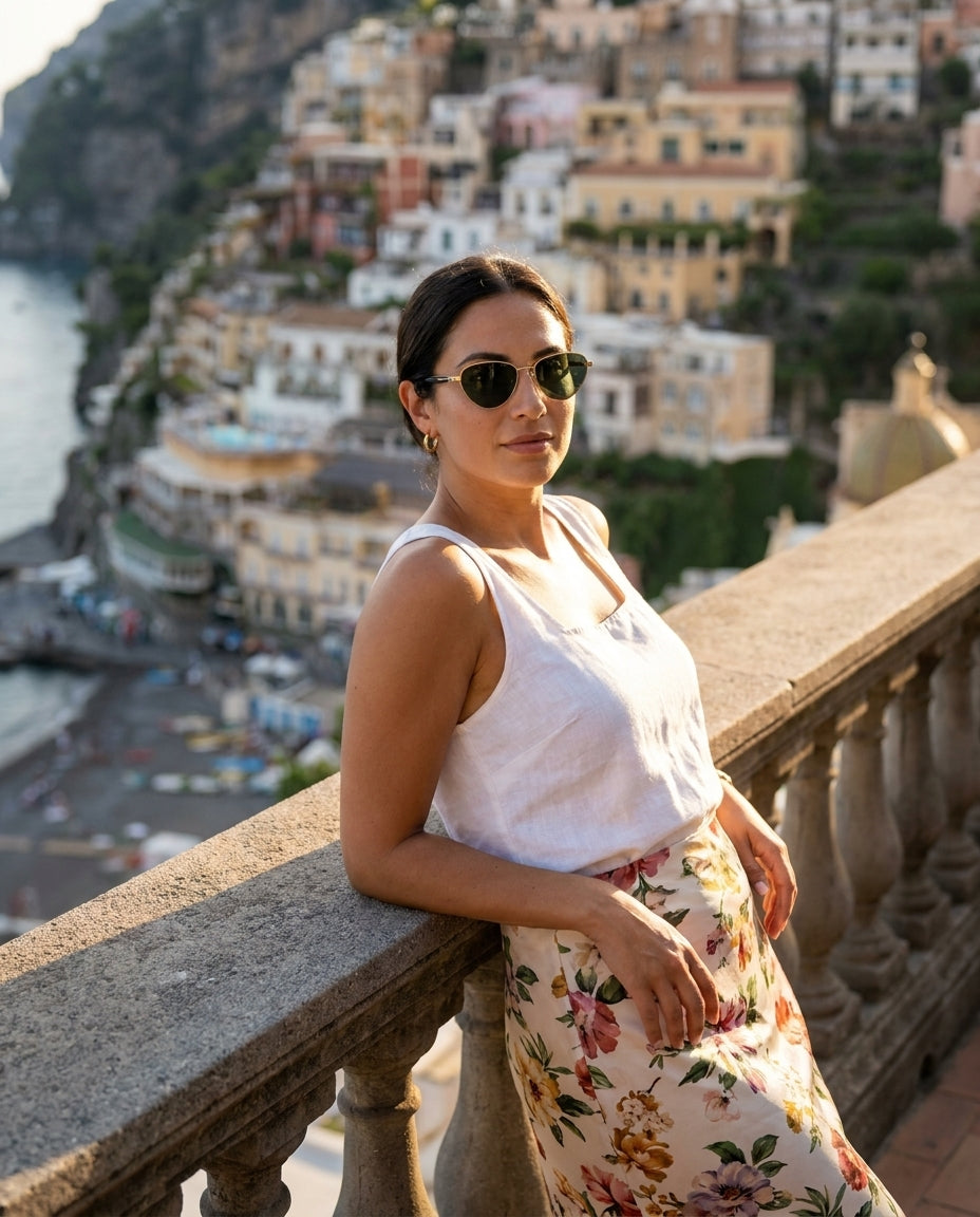 Prada Milano PRB502 Gold Black Sunglasses Lifestyle Lebanon – ChronoVault