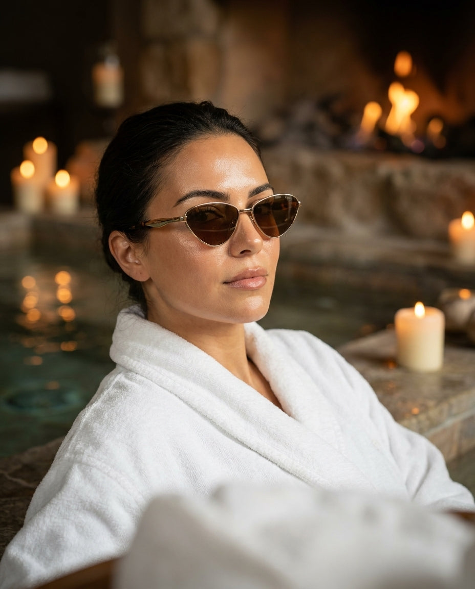 Prada Milano PRB502 Gold Brown Sunglasses Lifestyle Lebanon – ChronoVault