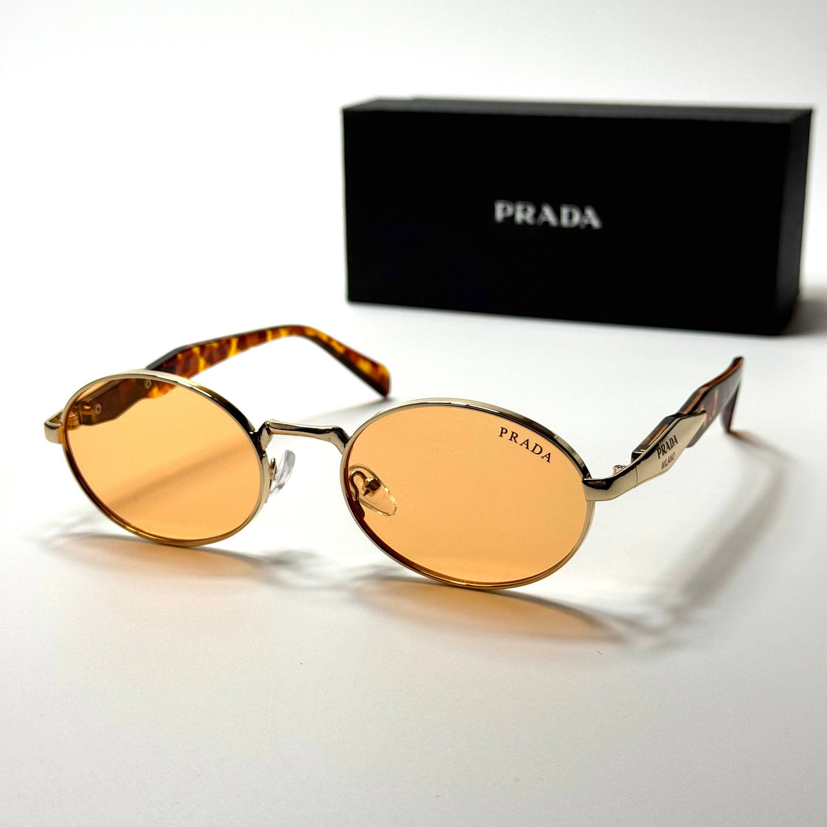 Prada Oval PR4193 Gold Orange women's sunglasses Lebanon - ChronoVault