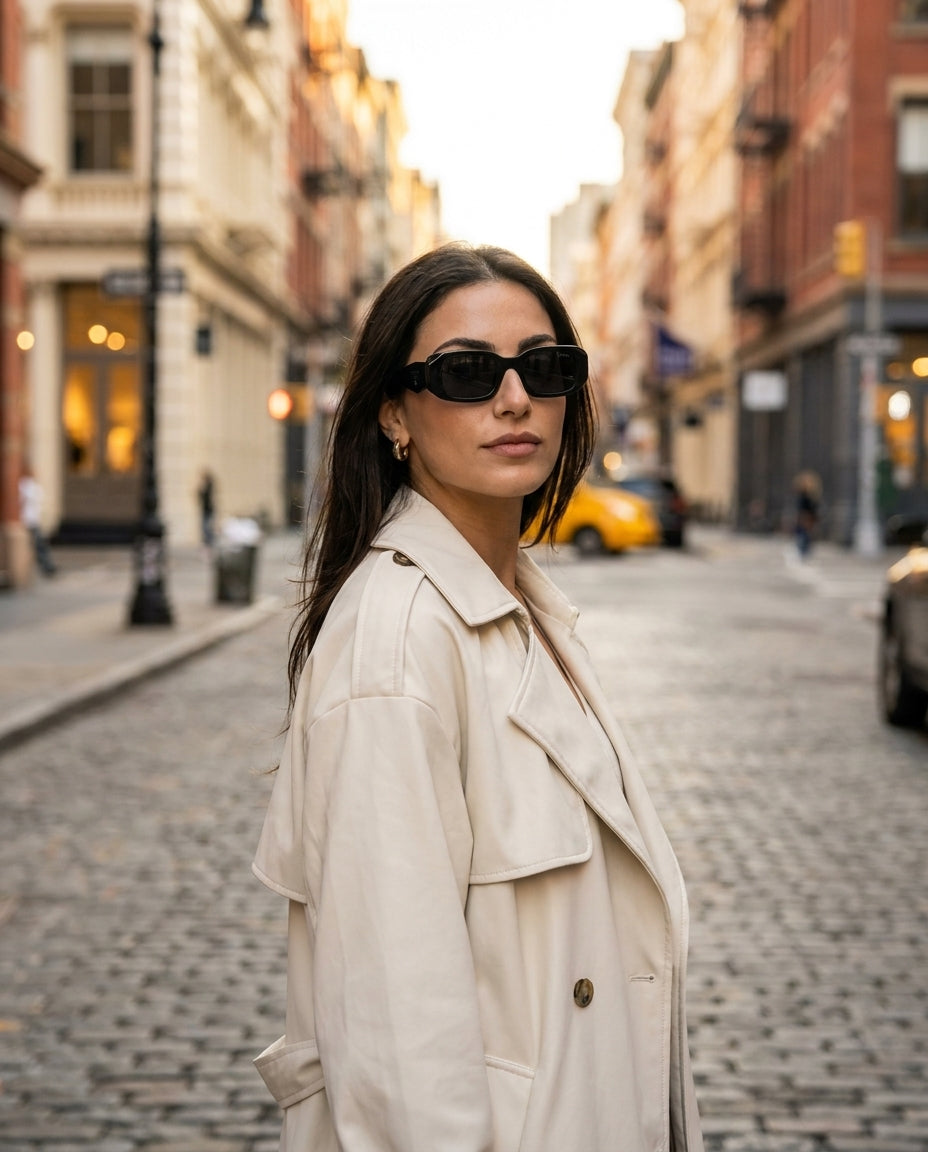 Prada PR17WS Edge Design Black Sunglasses Lifestyle Lebanon – ChronoVault