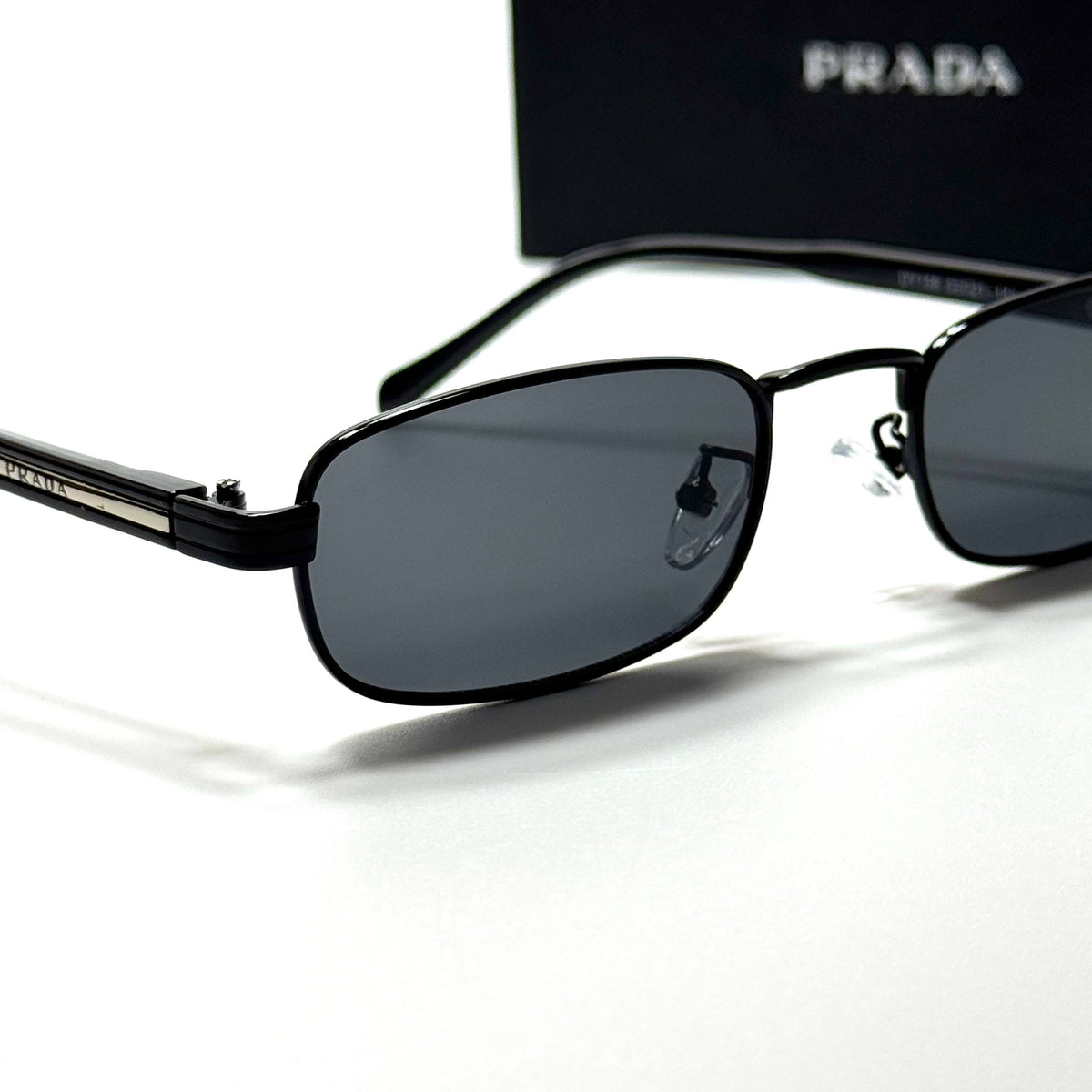 Prada Rectangle PRB718 Black Grey men's sunglasses Lebanon - ChronoVault - view 2