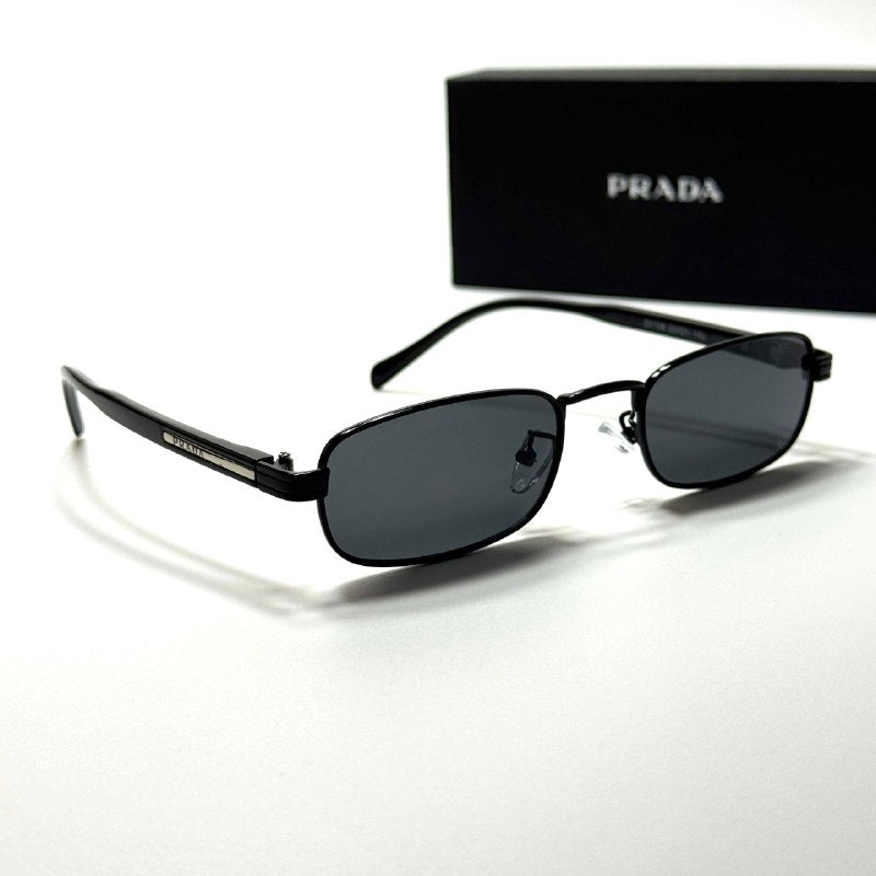 Prada Rectangle PRB718 Black Grey men's sunglasses Lebanon - ChronoVault - view 4