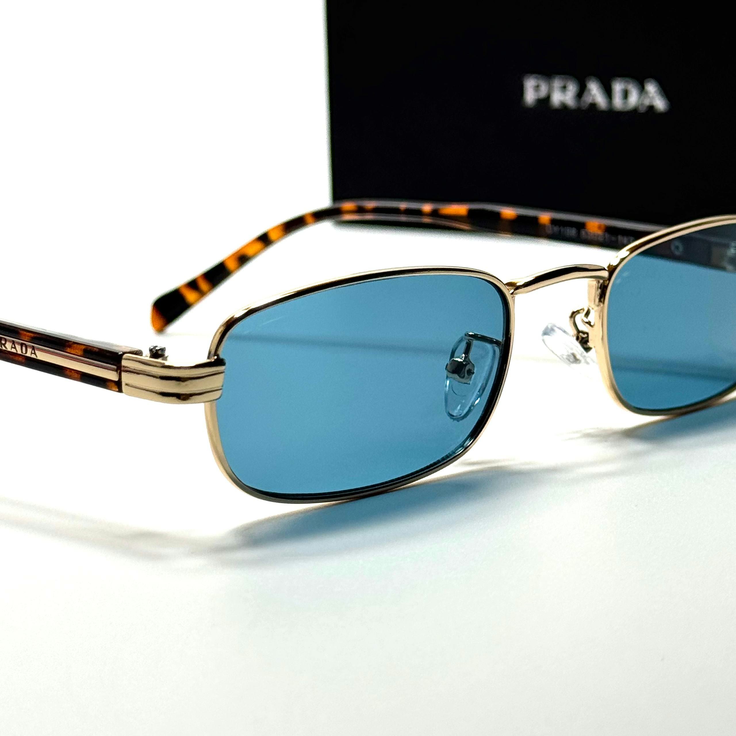 Prada Rectangular PR6294 Gold Blue women's sunglasses Lebanon - ChronoVault - view 2