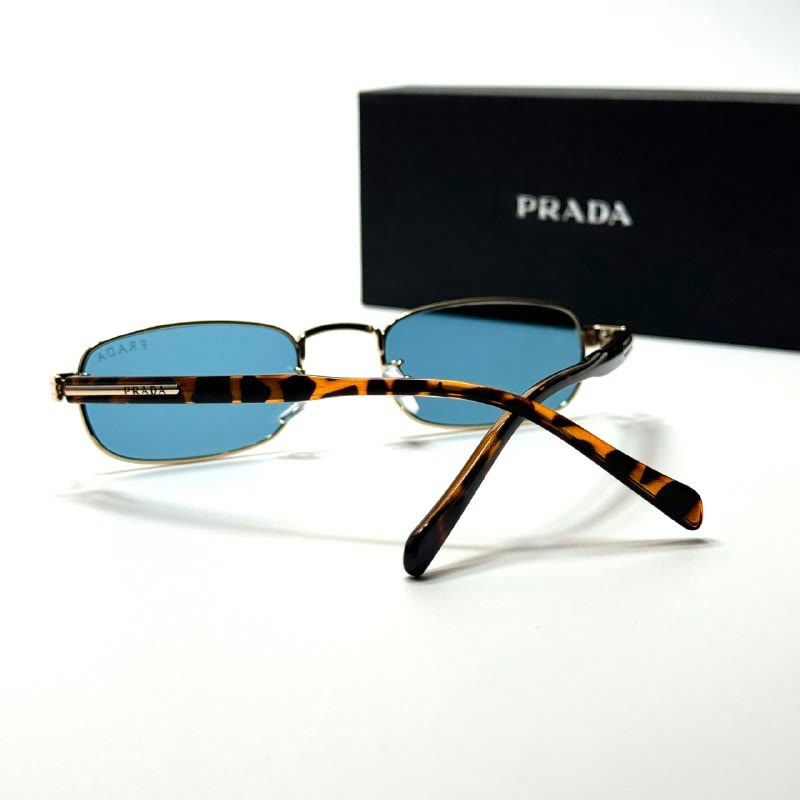 Prada Rectangular PR6294 Gold Blue women's sunglasses Lebanon - ChronoVault - view 4