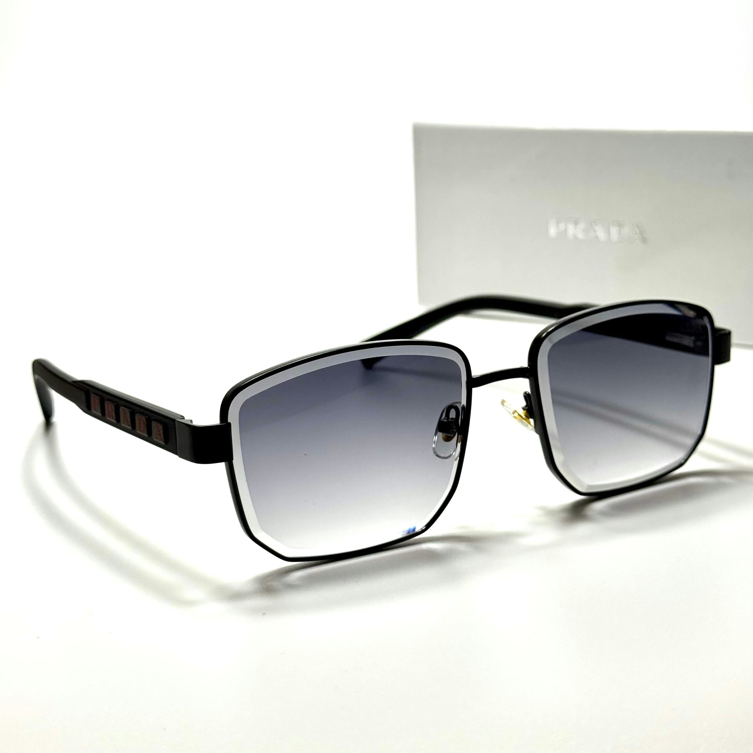 Prada Rectangular PR73ZS Black Grey women's sunglasses Lebanon - ChronoVault - view 4