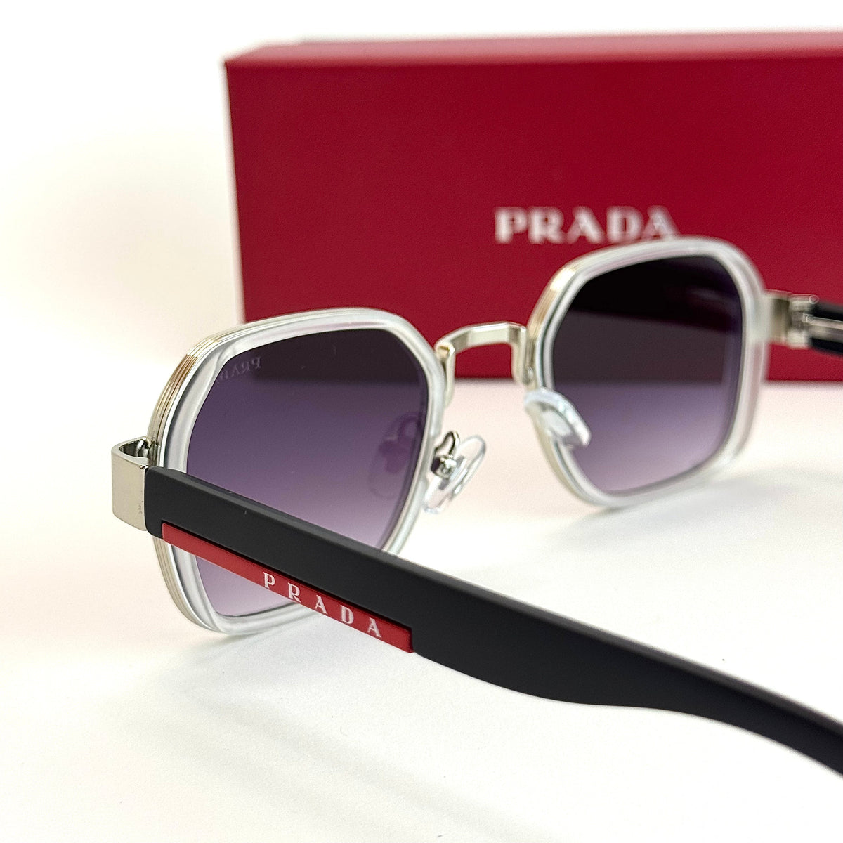 Prada Rossa PR A12 Silver Purple Sunglasses Lebanon - ChronoVault - view 5