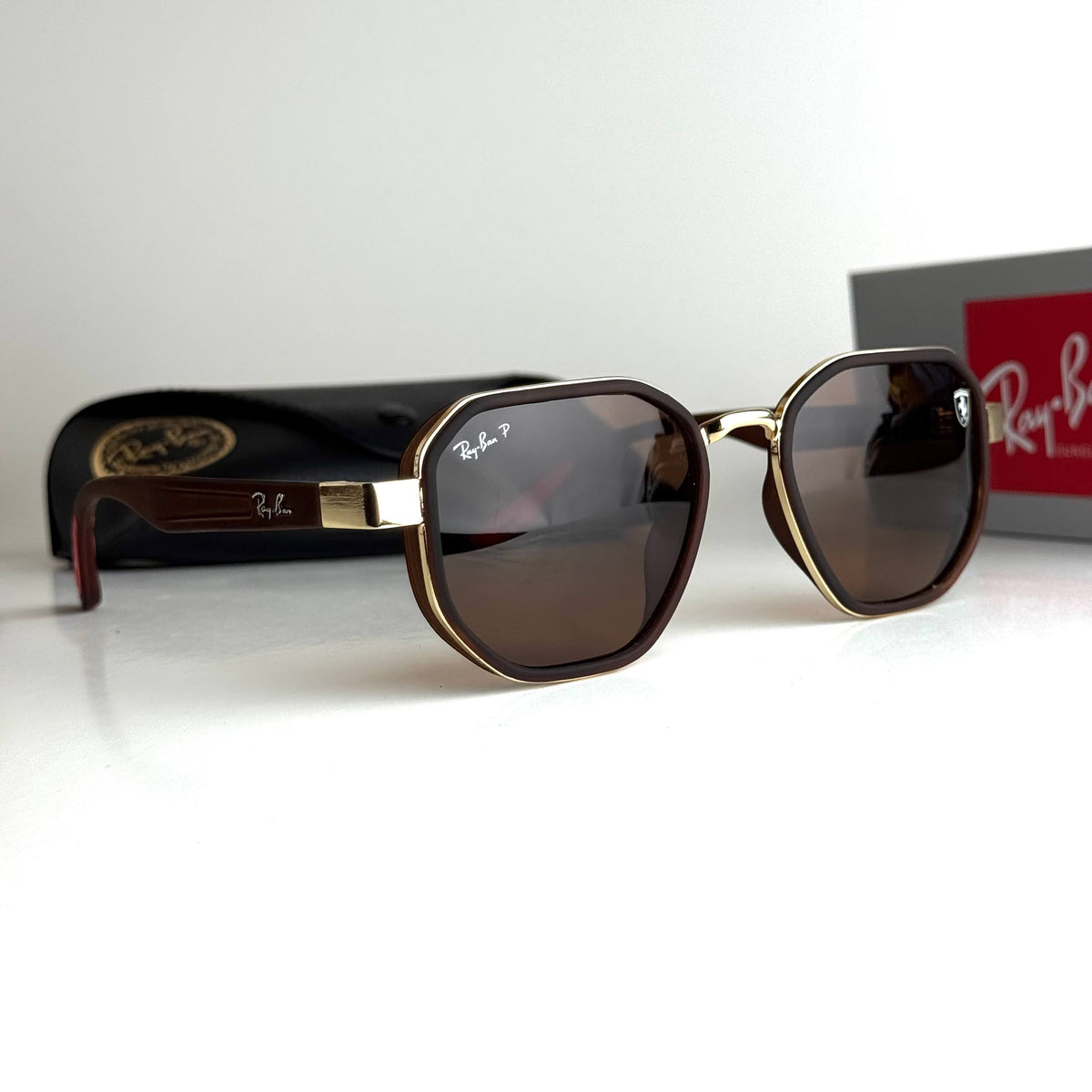 Ray-Ban Ferrari Brown Sunglasses Front View Lebanon - ChronoVault - view 5