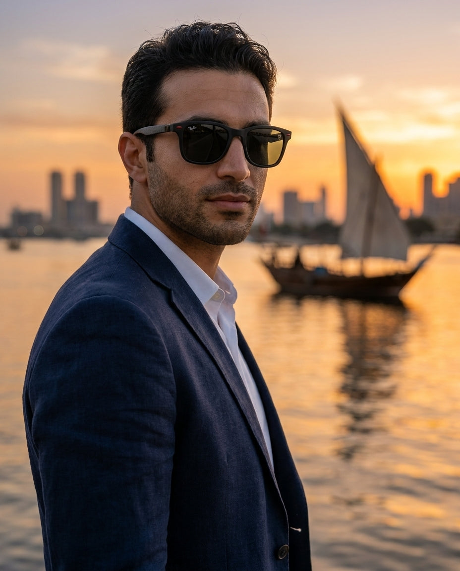 Ray-Ban Ferrari RB4228M – Full Black – ChronoVault Lebanon