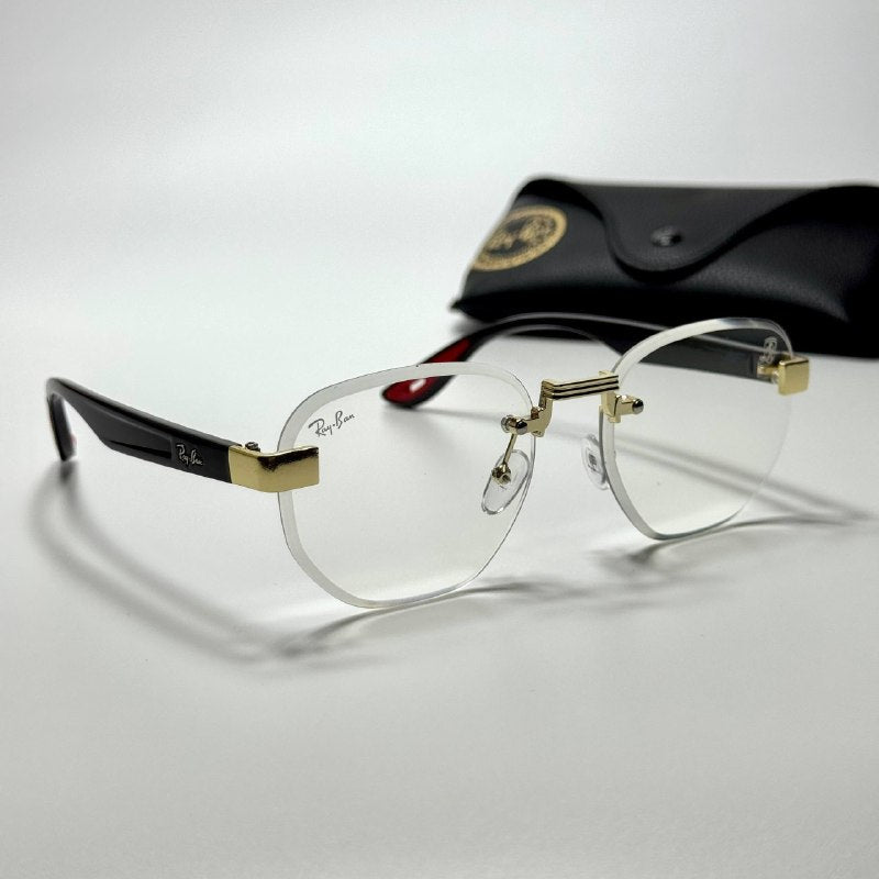 Ray-Ban Ferrari Rimless FR5826 Gold Black Clear women's sunglasses Lebanon - ChronoVault - view 5