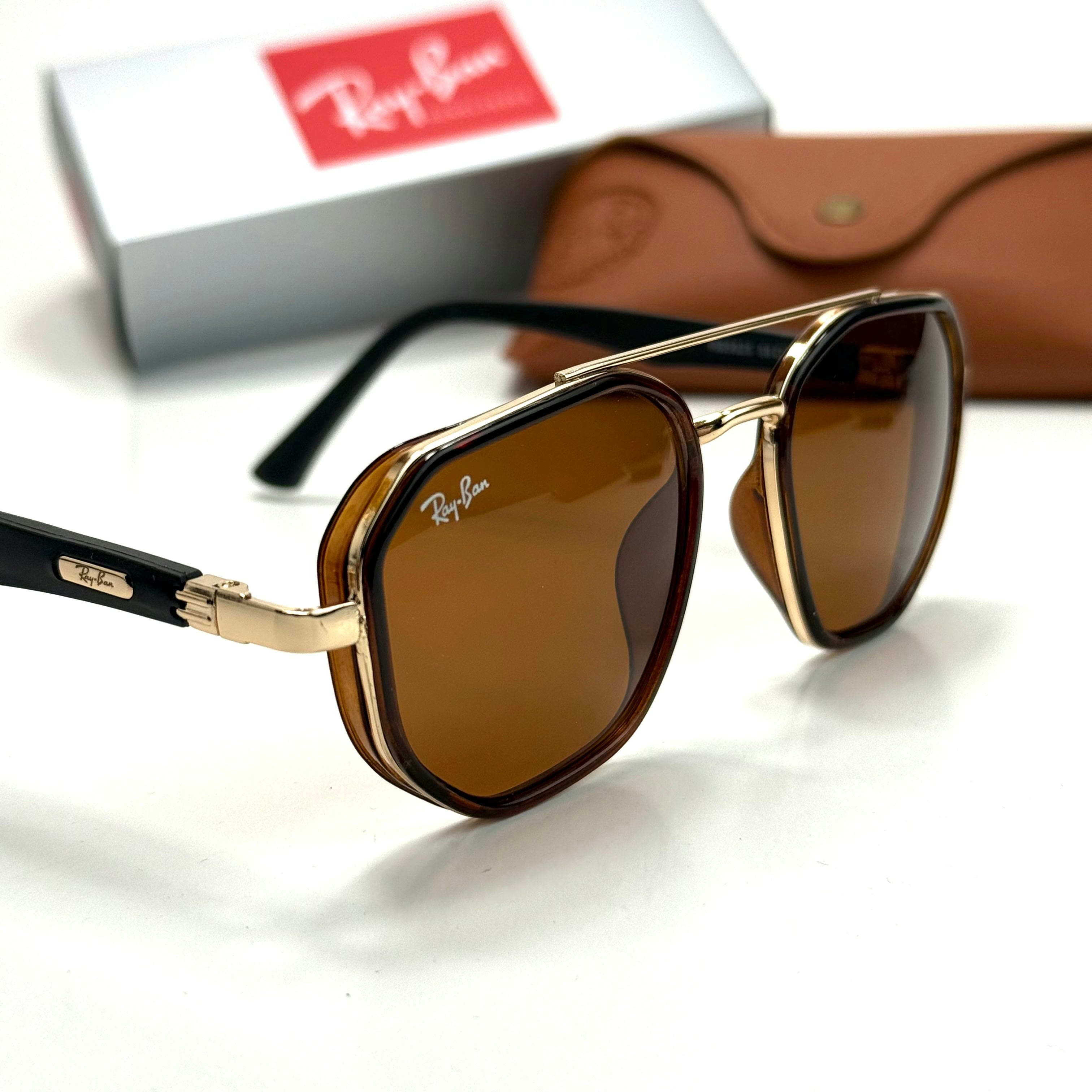 Ray-Ban RB4284M Gold Brown women's sunglasses Lebanon - ChronoVault - view 4
