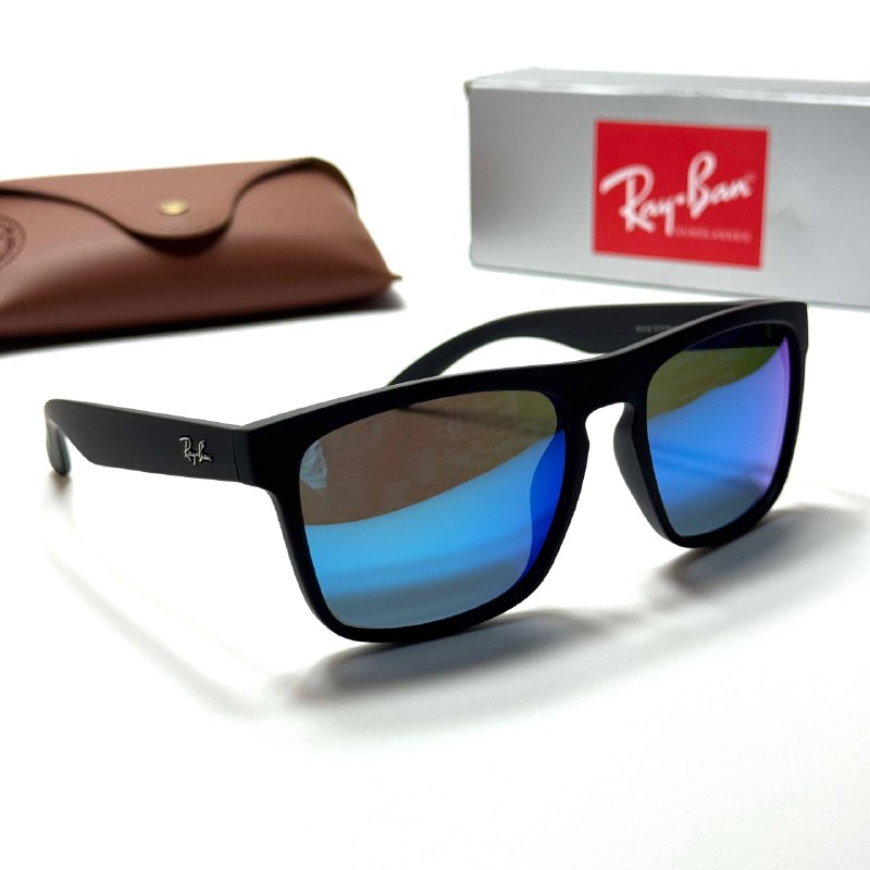 Ray-Ban Square RB4387 Black Blue men's sunglasses Lebanon - ChronoVault - view 3