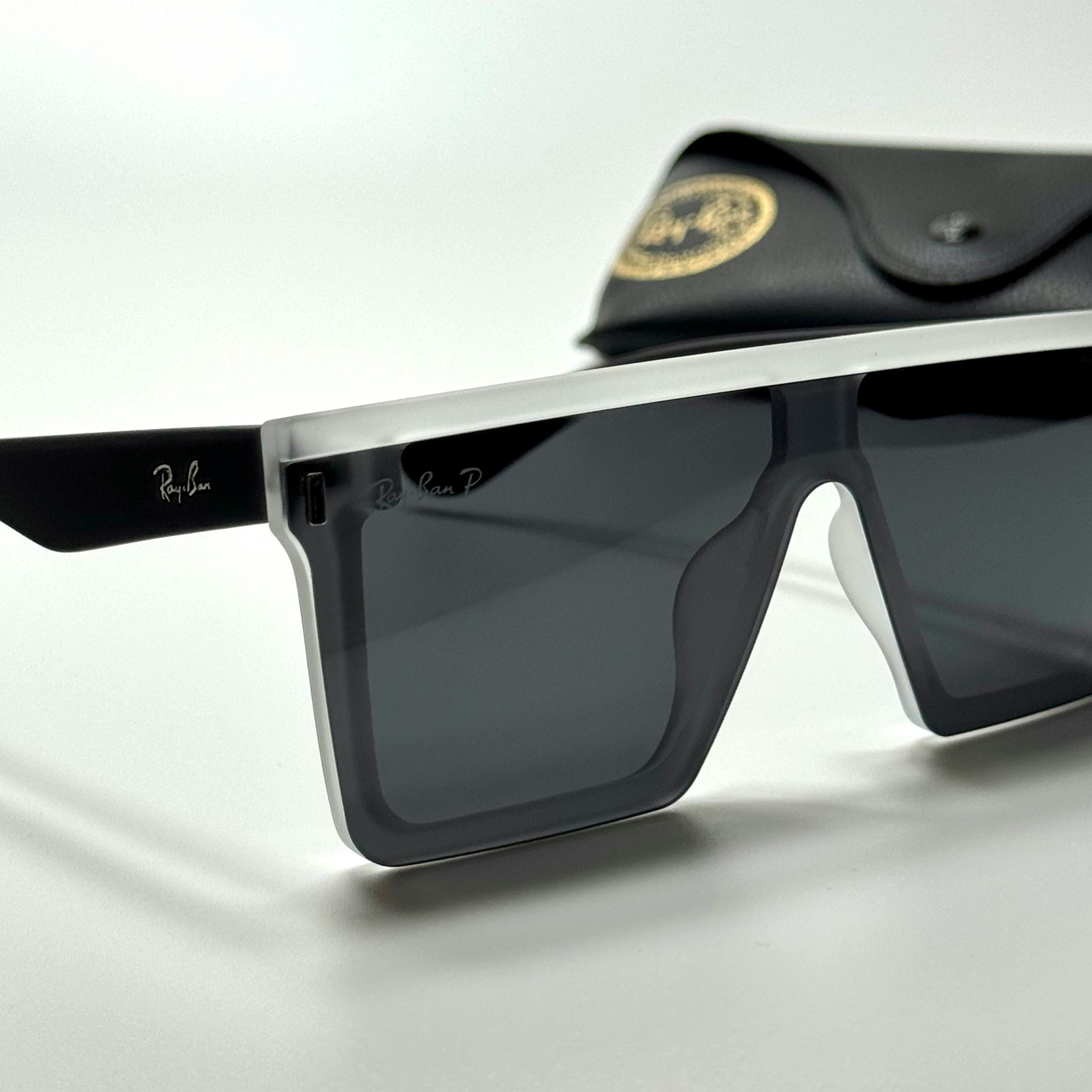 Ray-Ban Square RB4428 Transparent Black women's sunglasses Lebanon - ChronoVault - view 2