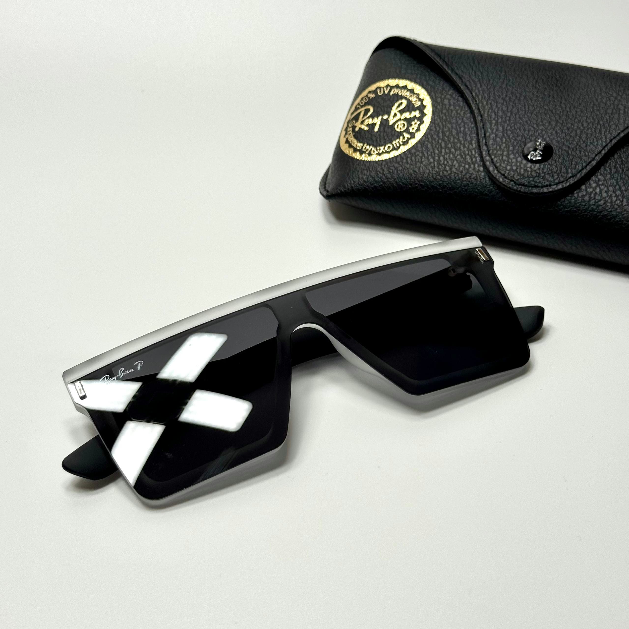 Ray-Ban Square RB4428 Transparent Black women's sunglasses Lebanon - ChronoVault - view 4