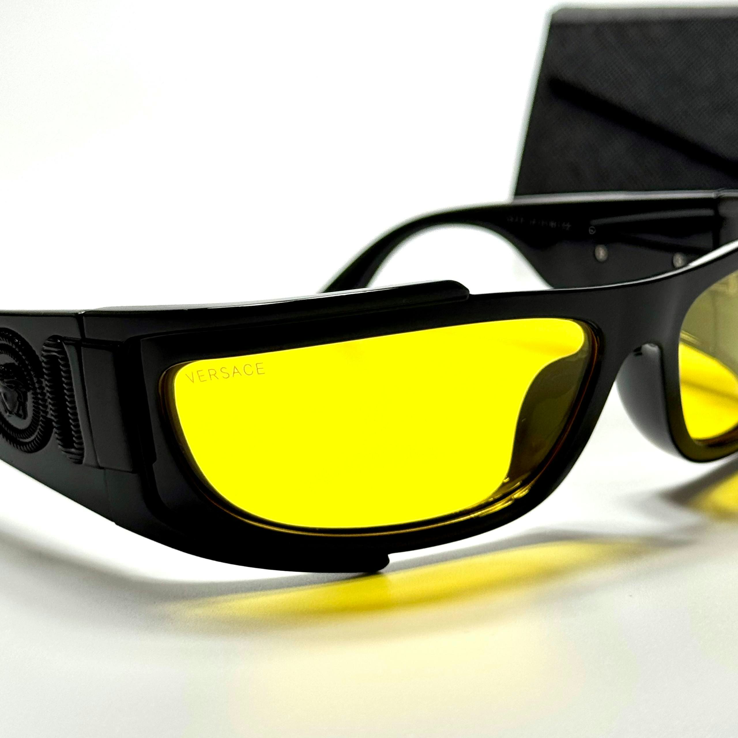 Versace Wraparound VE9274 Black Yellow women's sunglasses Lebanon - ChronoVault - view 2