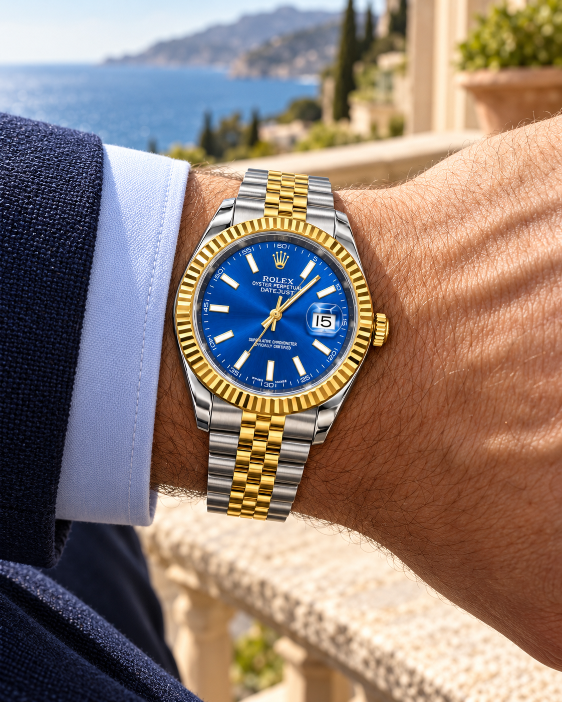 Rolex Datejust 41mm men's watch on wrist view Lebanon - ChronoVault
