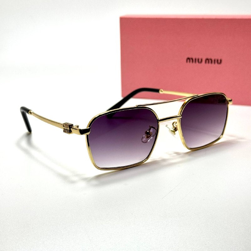 Miu Miu Rectangular SMU 54Y – Gold Purple Gradient women's sunglasses Lebanon - ChronoVault - view 5