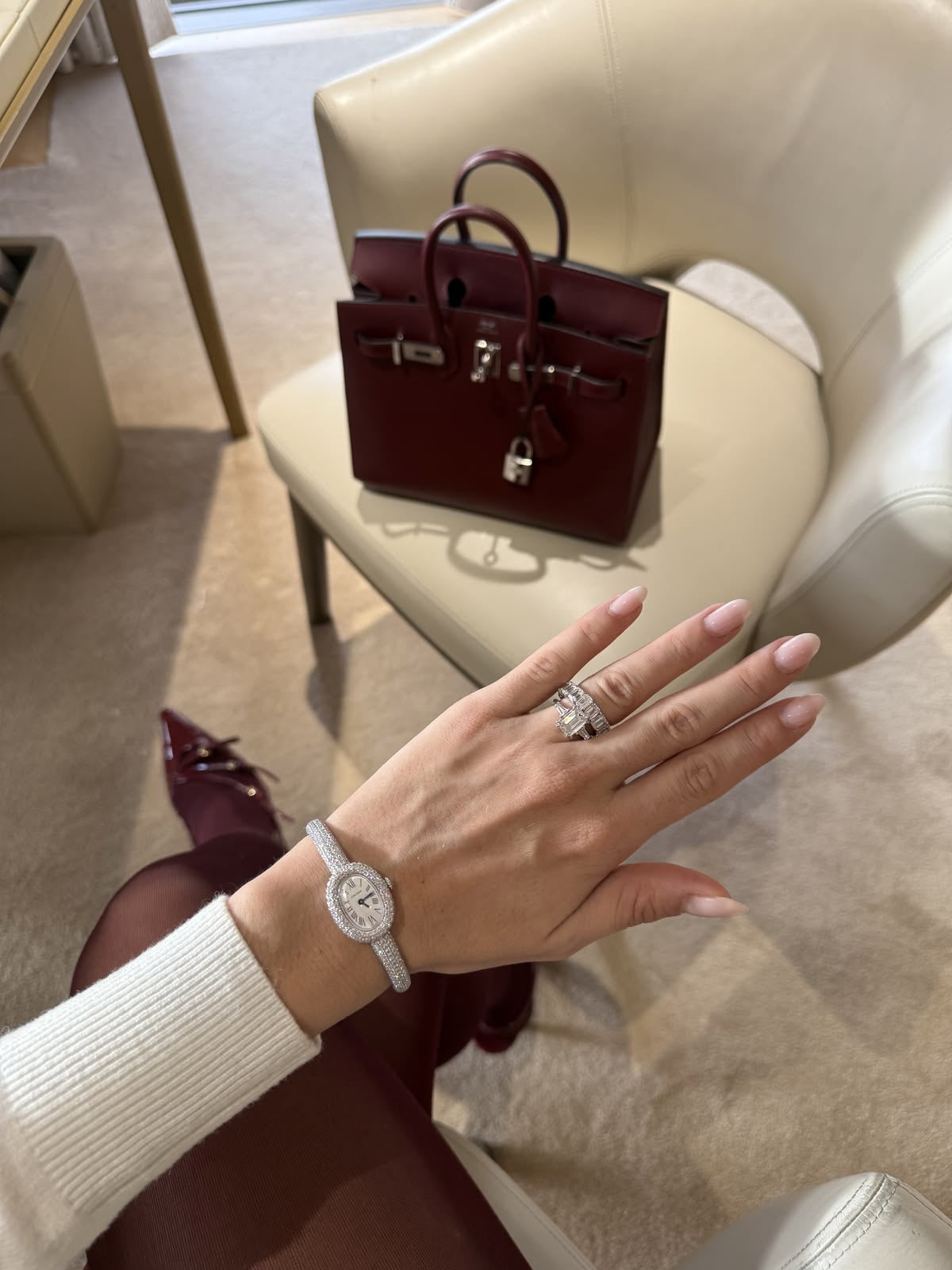 Cartier Baignoire / Silver Diamond