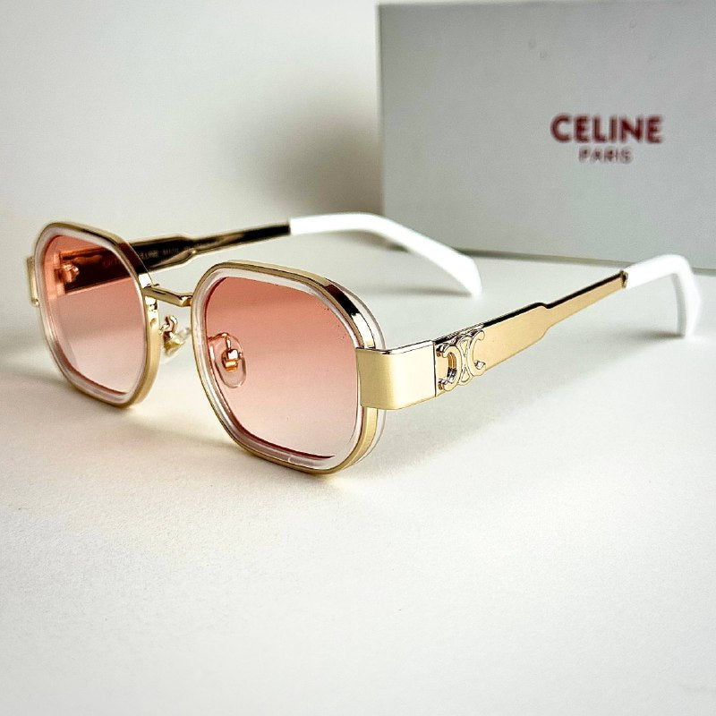 Celine Triomphe CL4027U – Gold White Pink