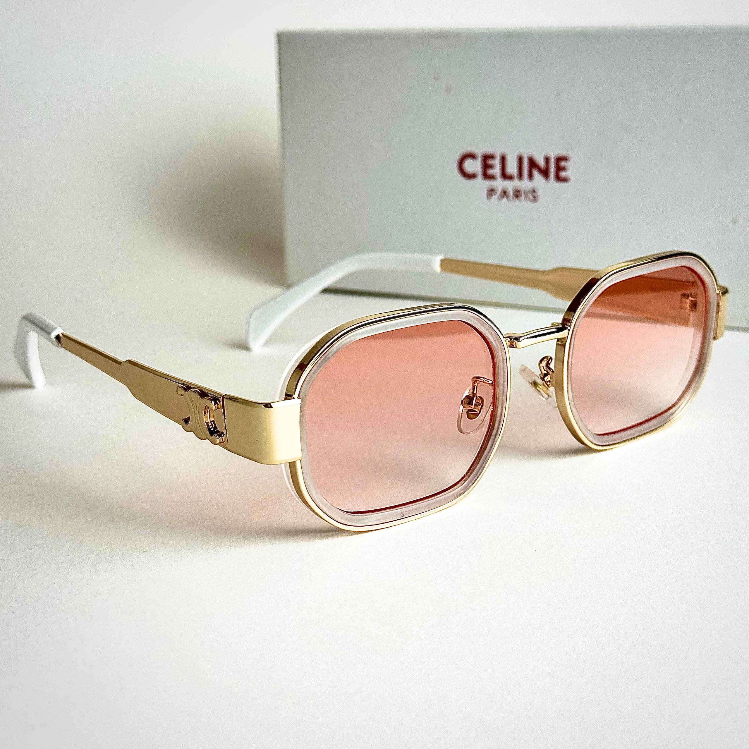 Celine Triomphe CL4027U Gold Pink Sunglasses Lifestyle Lebanon - ChronoVault