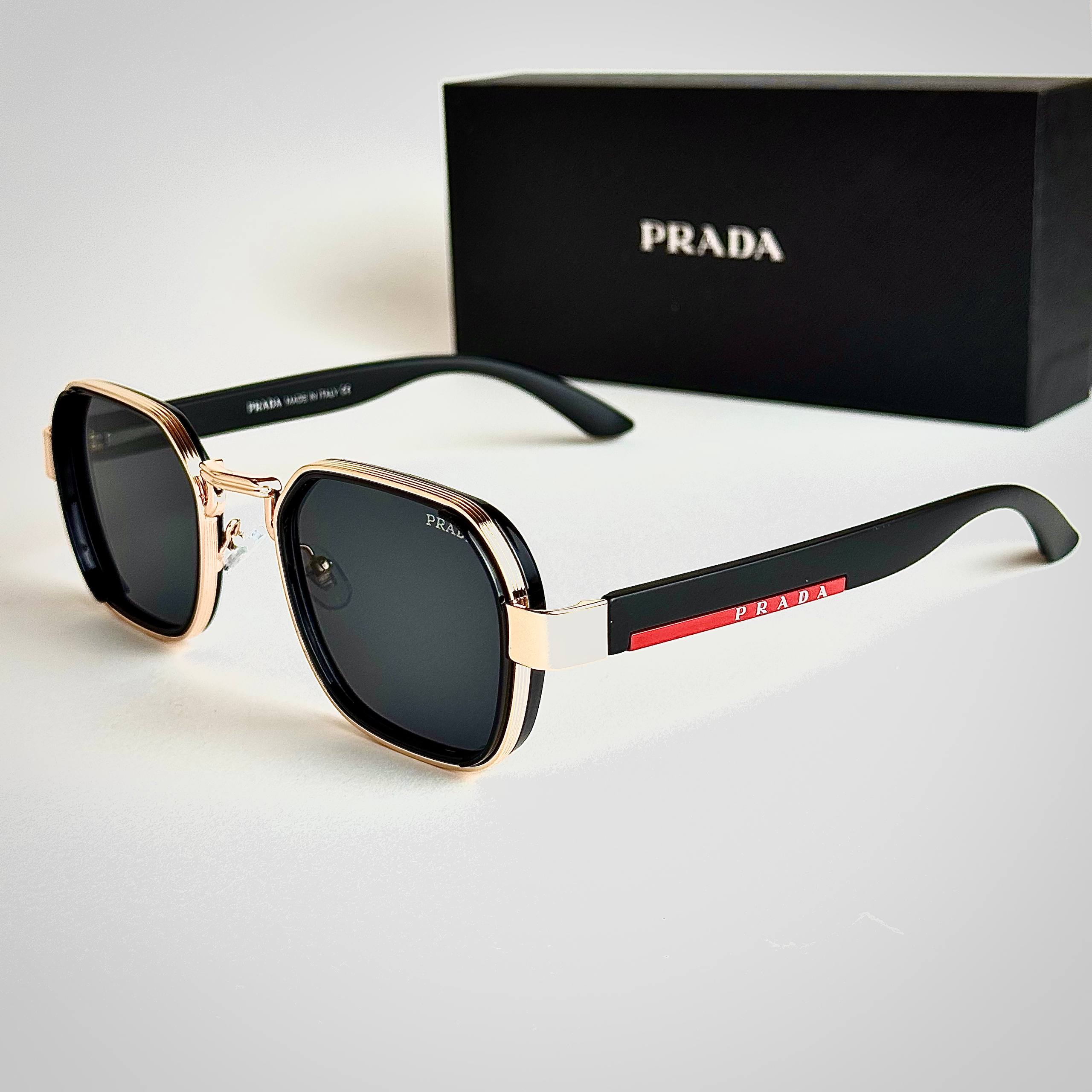 Prada Rossa PRA12 Gold Black Sunglasses Lebanon - ChronoVault
