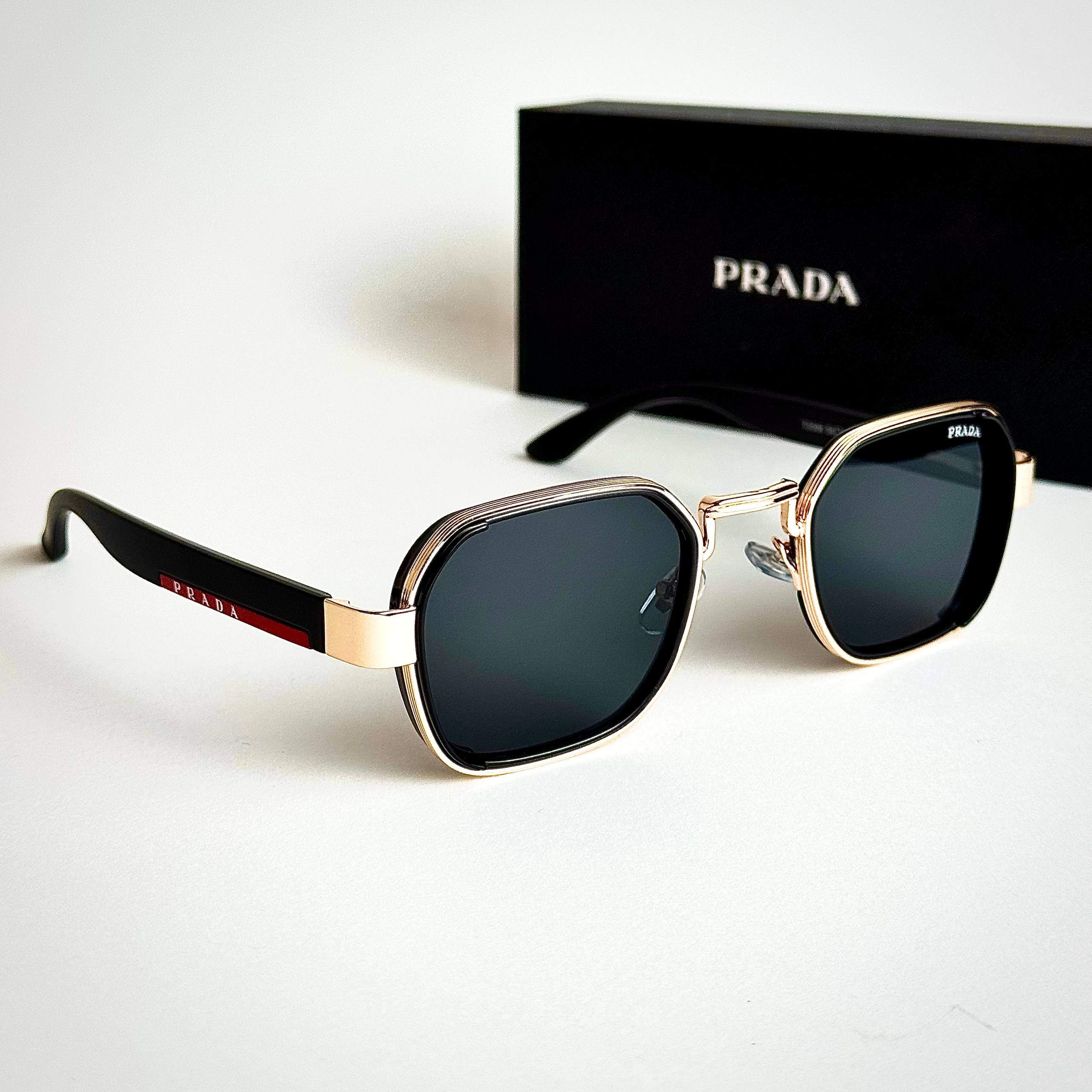 Prada Rossa PRA12 Gold Black Sunglasses Lifestyle Lebanon - ChronoVault