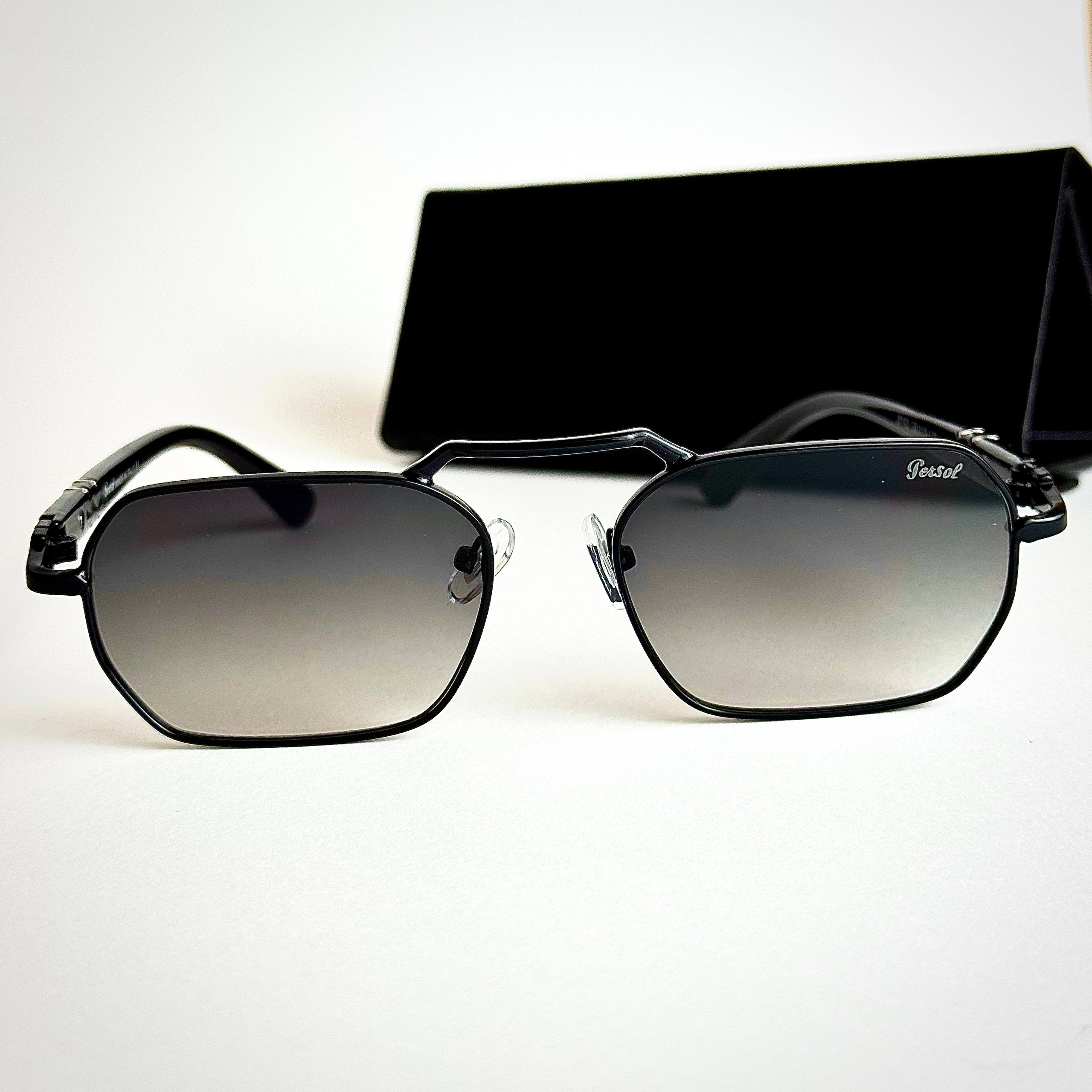 Persol PO3310 Matte Black Grey Sunglasses Side View Lebanon - ChronoVault