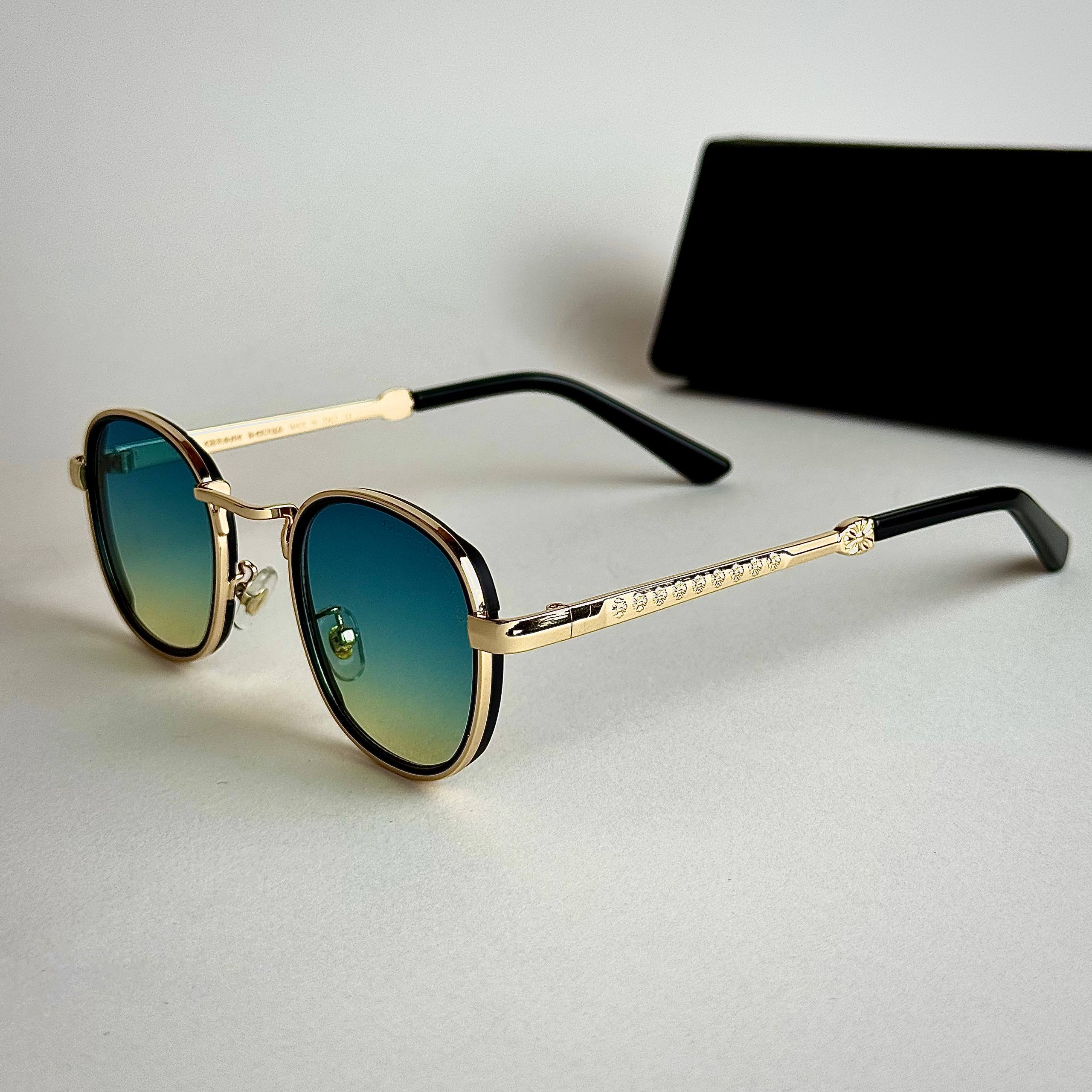 Gentle Monster Luna Gold Blue Gradient Sunglasses Lebanon - ChronoVault