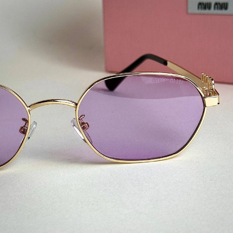 Miu Miu MU Signature – Gold Pink