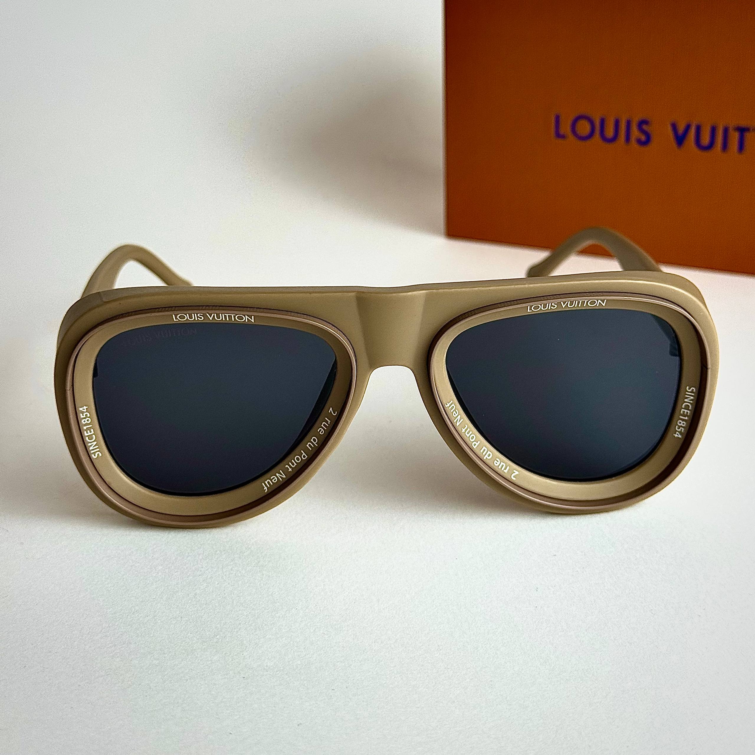 Louis Vuitton Pilot Beige Sunglasses Side View Lebanon - ChronoVault