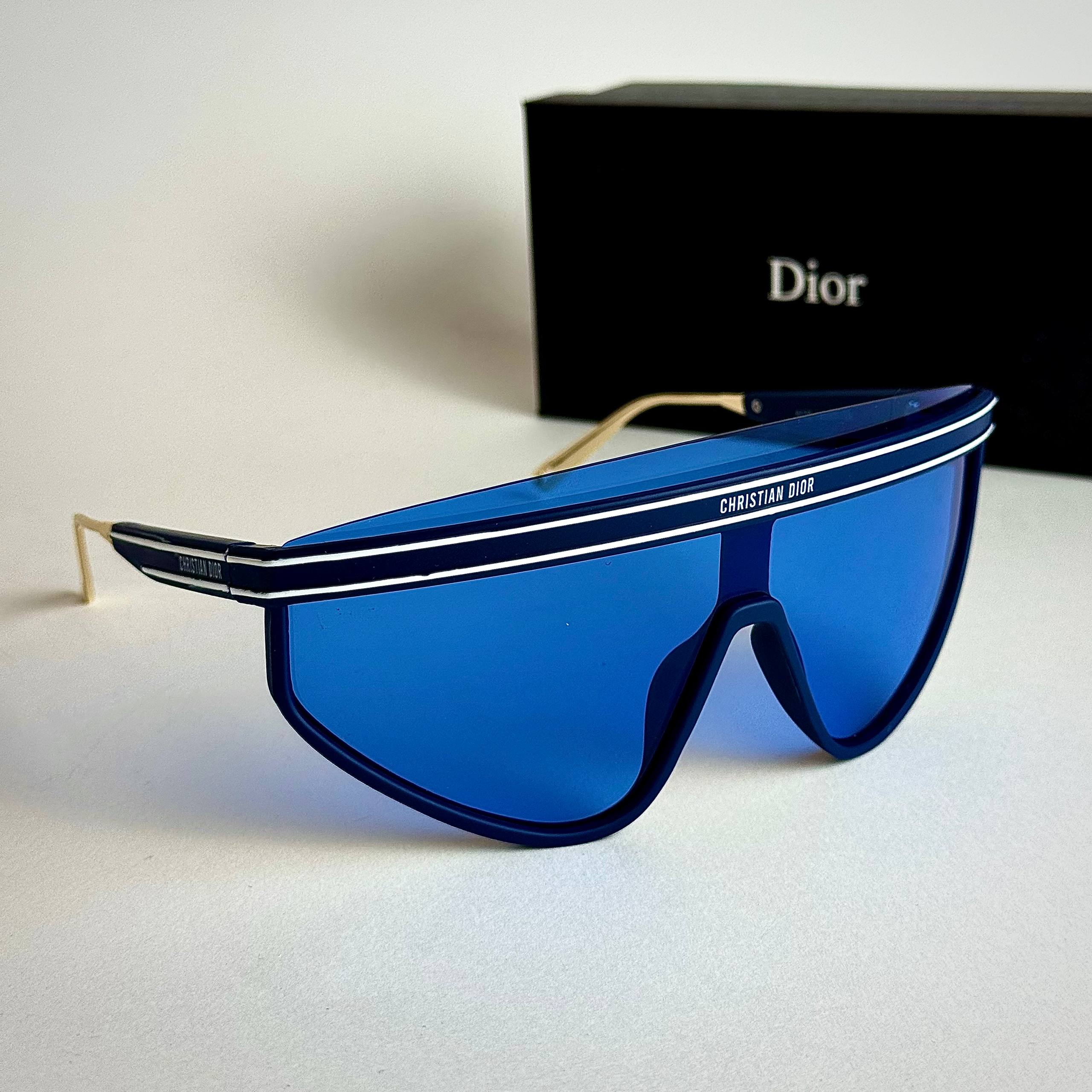 Dior Visor One Blue Mirror Sunglasses Side View Lebanon - ChronoVault