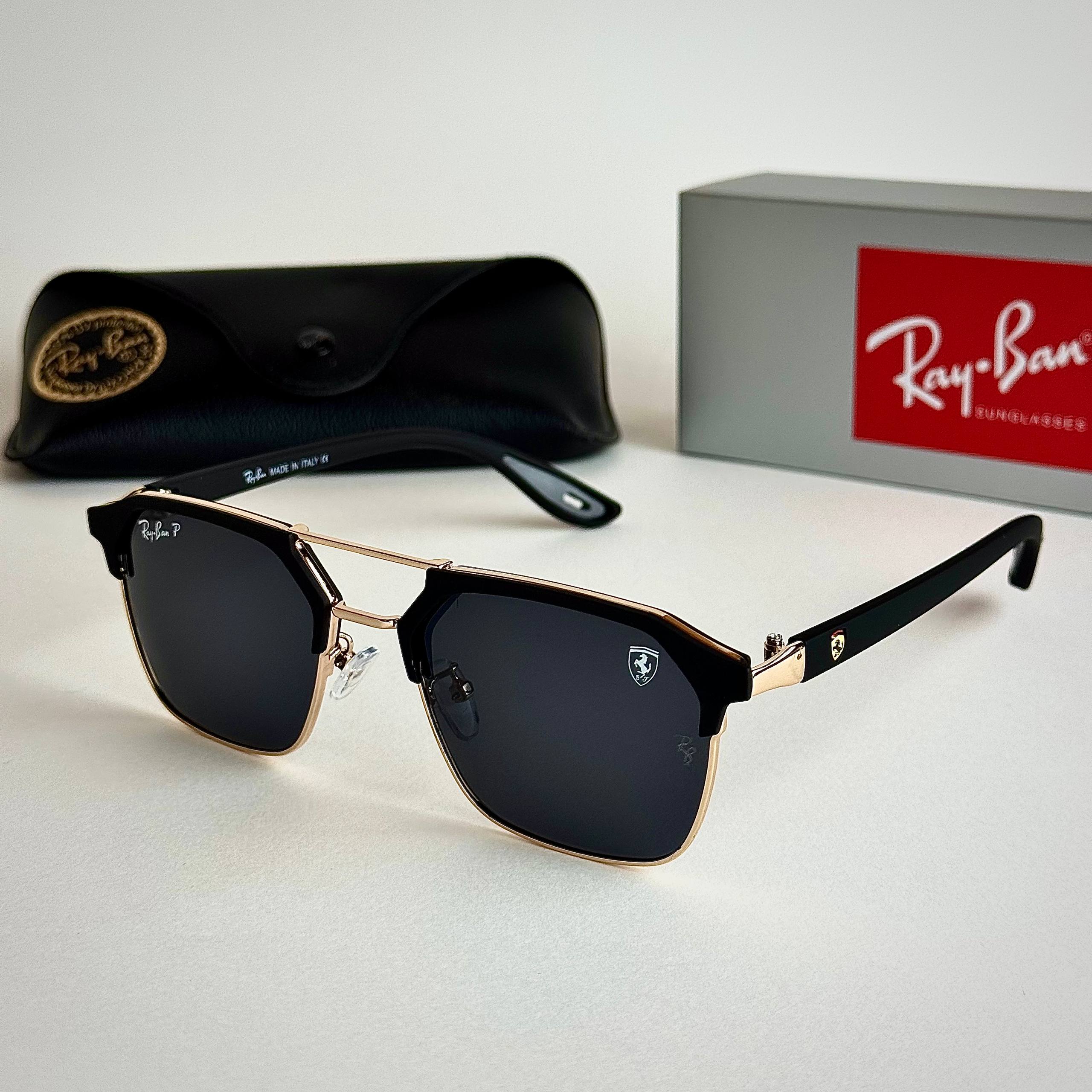 Ray-Ban Ferrari RB3725M – Gold Black