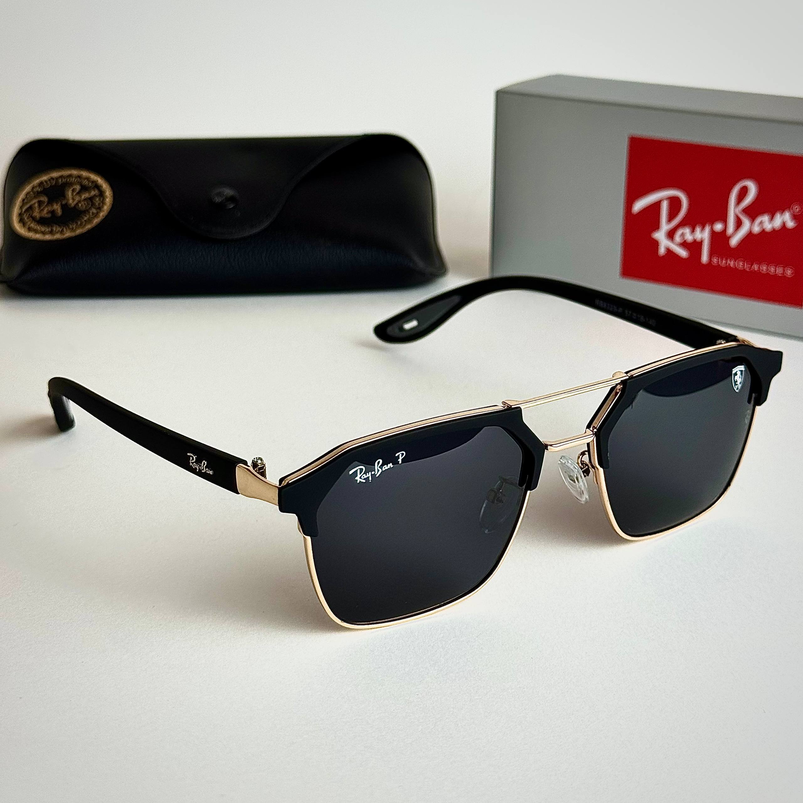 Ray-Ban Ferrari RB3725M – Gold Black