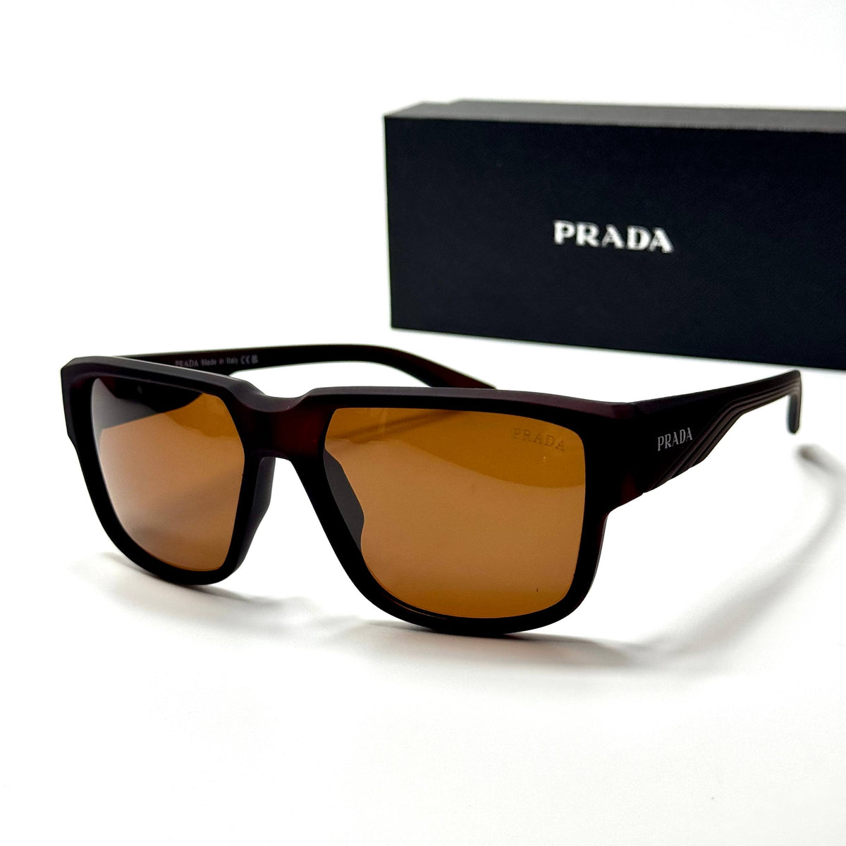 Prada Rectangular PR5832 Brown unisex sunglasses Lebanon - tortoise brown frame, warm brown lenses - ChronoVault
