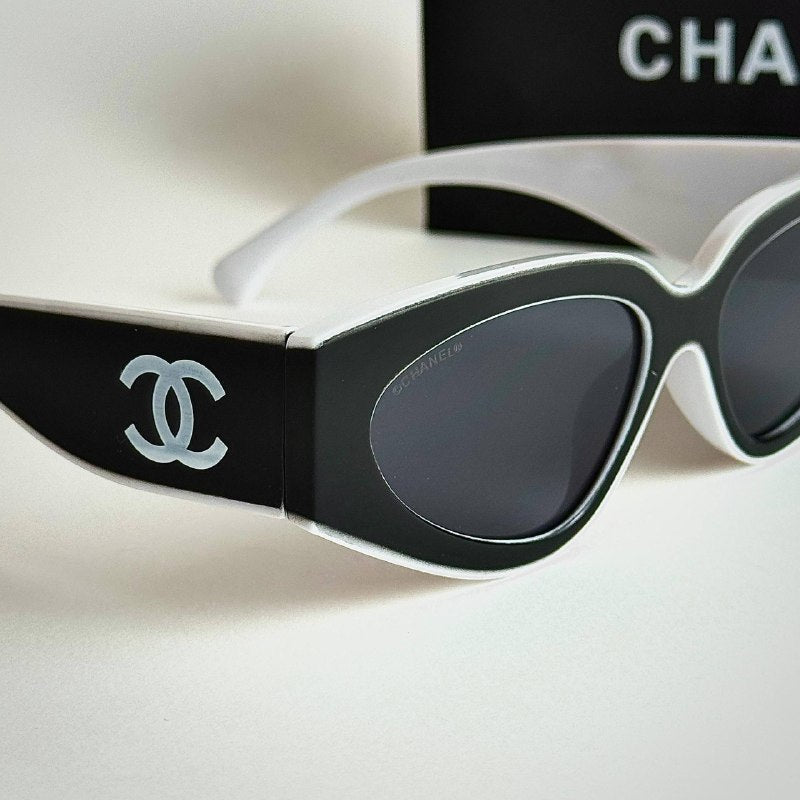 Chanel Cat-Eye CH6056 N – Black White