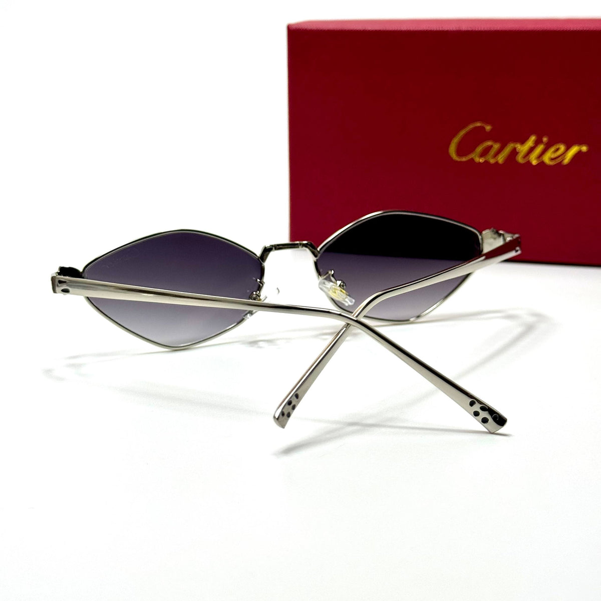 Cartier Geometric CT0456S Silver Violet unisex sunglasses Lebanon - ChronoVault - view 3