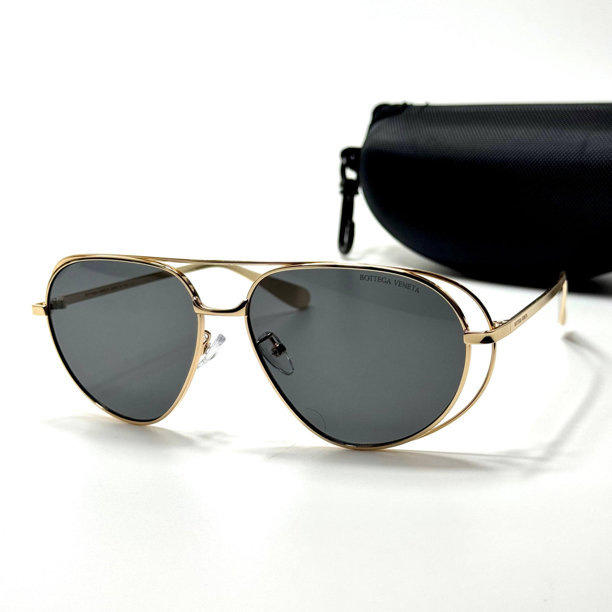 Bottega Veneta Aviator BV1278S Gold Black unisex sunglasses Lebanon - ChronoVault