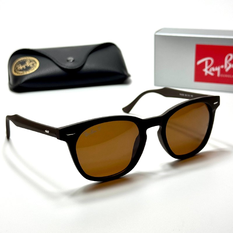 Ray-Ban Round Wayfarer RB4451 Black Brown unisex sunglasses Lebanon - deep brown-black frame, amber lenses - ChronoVault - view 5