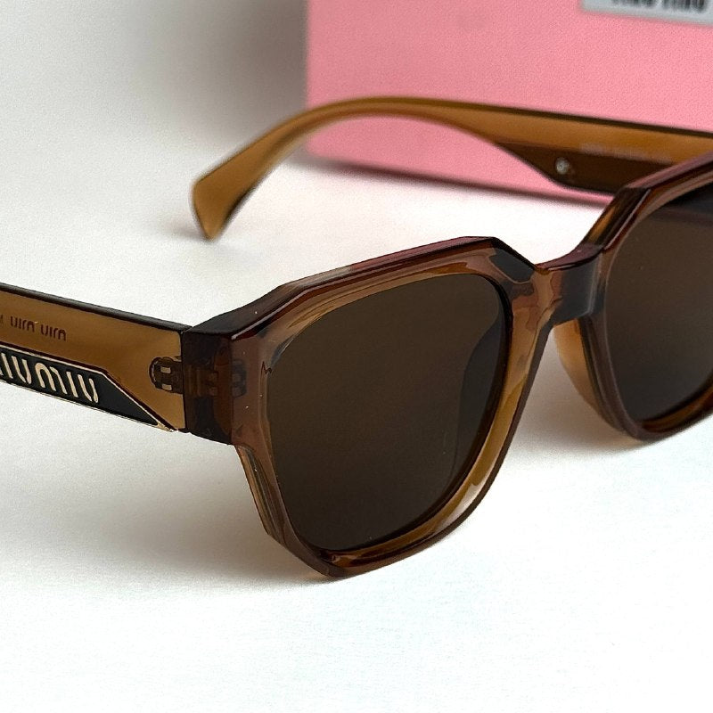 Miu Miu Cat-Eye Brown Amber Sunglasses Lifestyle Lebanon - ChronoVault