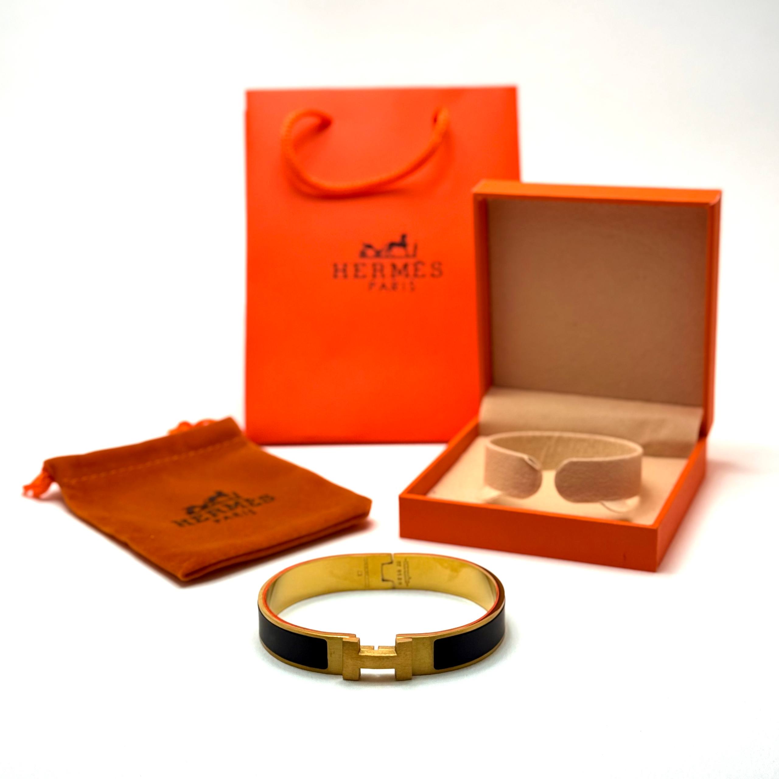 Hermès Clic H — Gold Black