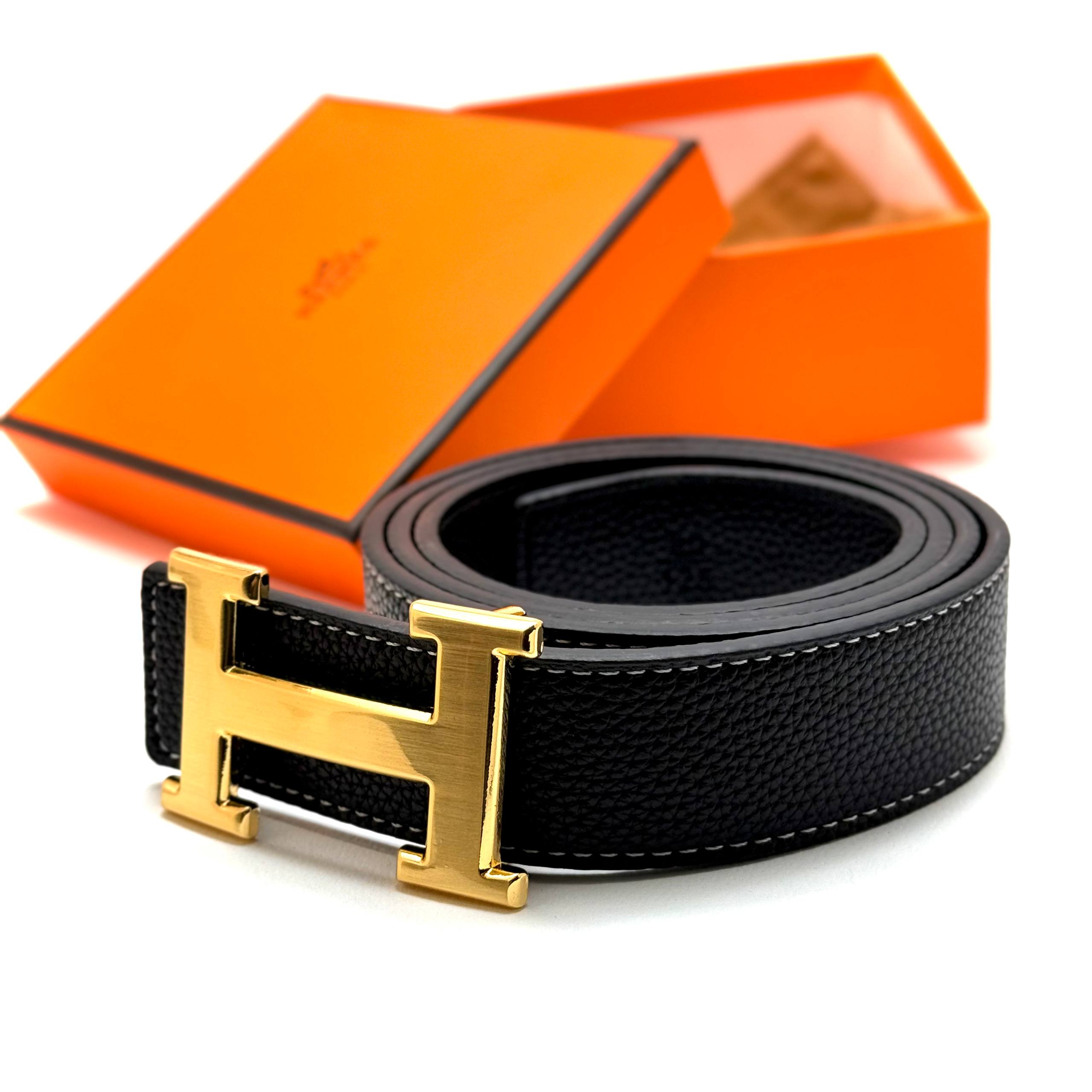 Hermès Constance Belt - Gold Black