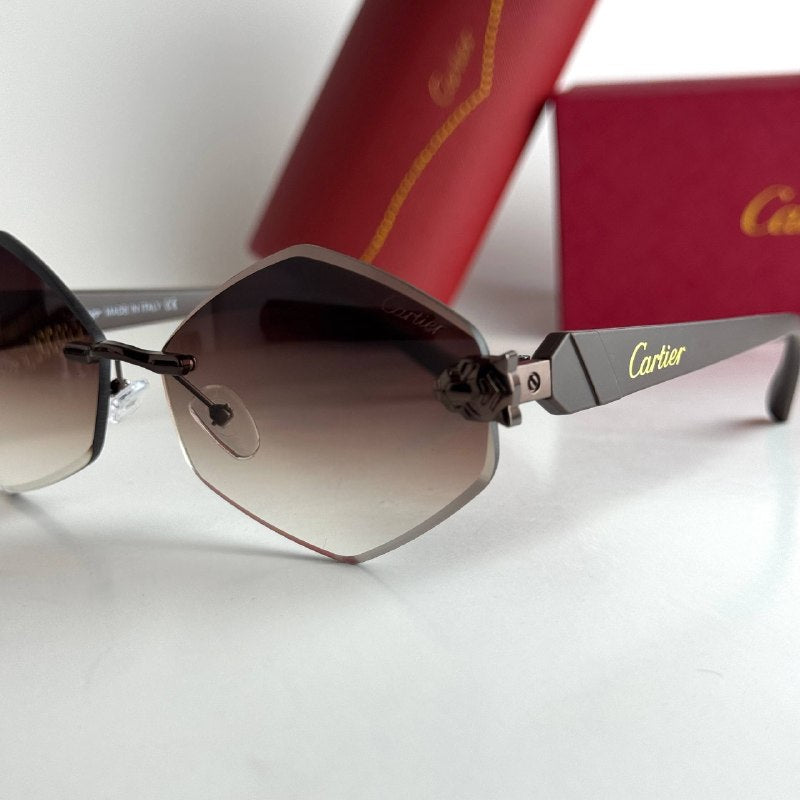 Cartier Rimless Prestige - Brown Gradient