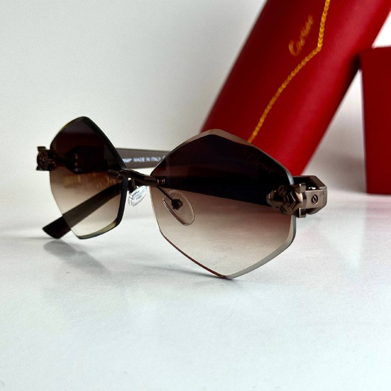 Cartier Rimless Prestige - Brown Gradient