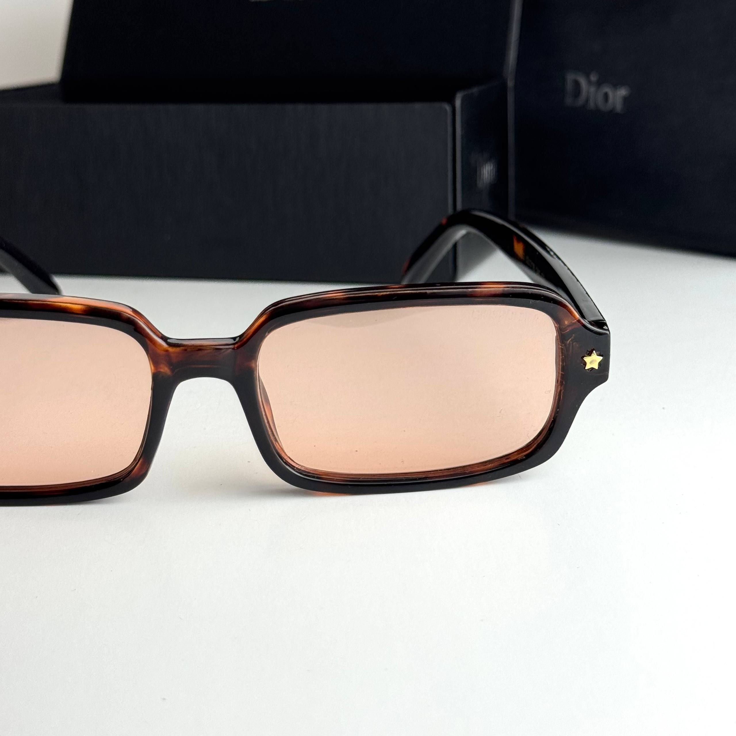 Dior Pacific Rectangular S3F Havana Pink Sunglasses Side View Lebanon - ChronoVault